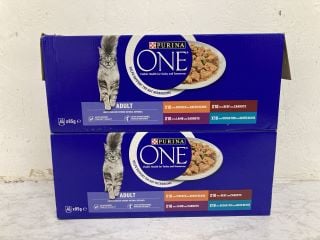 2 X BOXES OF PURINA ADULT CAT FOOD