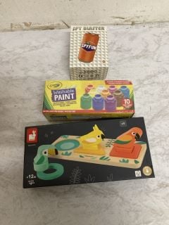 QTY OF ITEMS INC CRAYOLA WASHABLE PAINT