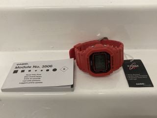 CASIO G-SHOCK RED WATCH