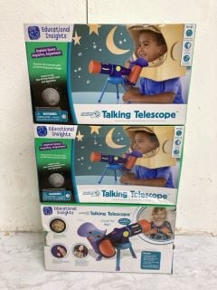 3 X EDUCATIONAL INSIGHTS TALKING TELESCOPES