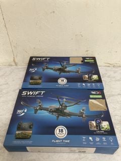 2 X SWIFT FPV CAMERA DRONES