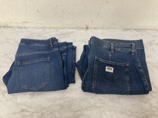 2 X JEANS INC RIVER ISLAND DENIM SPECIALIST SIZE: 20