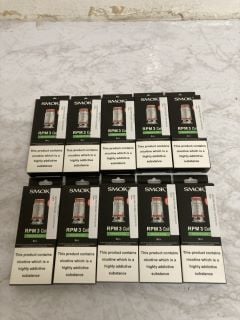 QTY OF SMOK RPM 3 COILS (18+ ID REQUIRED)