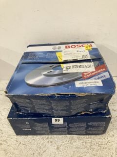 2 X BOSCH BRAKE DISCS FOR SEAT,AUDI,SKODA,VW