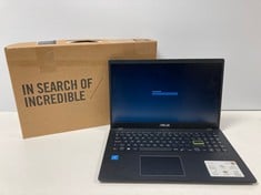 ASUS E510M 256 GB LAPTOP IN BLACK (WITH BOX AND CHARGER, PARTS ONLY, BIOS LOCKED AND PASSWORD PROTECTED). INTEL N4020, 8 GB RAM, , INTEGRATED [JPTZ7902].