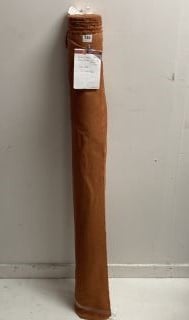 ROLL OF CURTAIN / INTERIOR FABRIC, BRUSHED COTTON, TERRACOTTA / GINGER COLOUR (WIDTH: 145CM) (LENGTH: 10-15M APPROX) (VAT ONLY PAYABLE ON BUYERS PREMIUM)