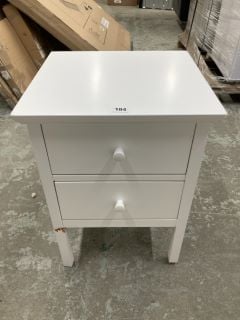 JOHN LEWIS WILTON TWO-DRAWER BEDSIDE TABLE (DAMAGED LEG) RRP £109