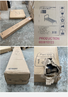 JOHN LEWIS RATTAN BED FRAME (90CM) (UNBUILT)