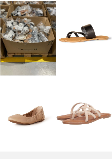 PALLET WITH QUANTITY OF FOOTWEAR VARIOUS SIZES AND MODELS INCLUDING BLACK SANDAL SIZE 42.