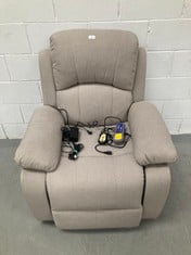 ASTAN HOGAR RELAX ARMCHAIR WITH SELF-HELP FUNCTION (LIFTS PEOPLE), ELECTRIC RECLINING, MASSAGE AND THERMOTHERAPY, MODEL RAMÓN AH-AR30920AR, ARENA P.V.P 389€ .