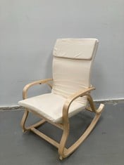 ROCKING CHAIR SONGMICS MODEL LYY030 BEIGE COTTON 65X90X98 CM ( P.V.P 95,99€ ).