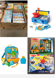 18 X VARIETY OF TOYS INCLUDING MELISSA & DOUG BLUE'S CLUES & YOU! WOODEN KITCHEN SET (42 PIECES).