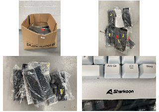 22 X VARIETY KEYBOARDS INCLUDING SHARKOON SKILLER WHITE .