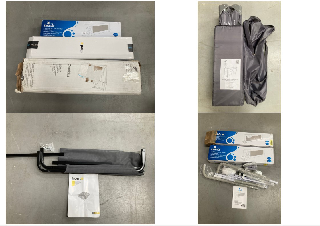 4 X ASSORTMENT OF BABY ITEMS INCLUDING TORAL FOLDING BED BARRIER (MAY BE BROKEN OR INCOMPLETE).