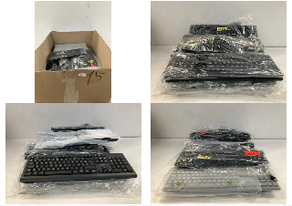 18 X VARIETY OF KEYBOARDS AND MICE OF DIFFERENT BRANDS AND MODELS INCLUDING LOGITECH.