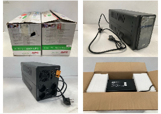 2 X APC BY SCHNEIDER INCLUDING ELECTRIC BACK-UPS BX, BX1600MI-GR, UNINTERRUPTIBLE POWER SUPPLY SAI, BATTERY BACK-UP WITH SCHUKO SOCKETS AND SURGE PROTECTION, AVR, 1600 VA / 900 WATT, (NOT WORKING).