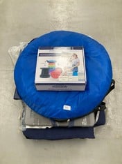 5 X ASSORTMENT OF CAMPING ITEMS INCLUDING AKTIVE BEACH CHANGING MAT.