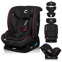 LIONELO AART I-SIZE INFANT CAR SEAT 40-150 CM, SEAT BELT MOUNTING, ADJUSTABLE HEADREST AND TILT, LUMBAR CUSHION AND REDUCER, R129 I-SIZE STANDARD.