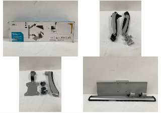 DIGITUS MONITOR MOUNT AND KEYBOARD TRAY - WALL MOUNT - 1 MONITOR - UP TO 2X 6 KG - VESA 75X75, 100X100 - BLACK / SILVER.