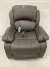 MASSAGE ARMCHAIR RELAX RELAX HEAT TREVI CHOCO RECLINING 160º WITH 8 SILENT MOTORS, LUMBAR HEAT, 4 ZONES MASSAGE SIST. MASSAGE 4 ZONES AND FINISHED IN PU ANTI-QUARTZ [INCLUDES REMOTE CONTROL]. IDEAL F