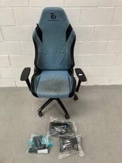 NEWSKILL NEITH ZEPHYR GAMING CHAIR FINISHED IN FABRIC, BLUE COLOUR P.V.P 248€ (DIRTY).