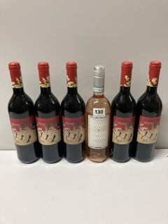 6 X BOTTLES OF WINE TO INCLUDE STEFANO DI BLASI PINOT GRIGIO BLUSH WINE 750ML 12% VOL 18+ ID MAY BE REQUIRED UPON COLLECTION E.G. A VALID PASSPORT (COLLECTION ONLY)