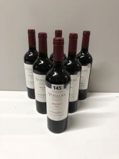 6 X BOTTLES OF VINALBA RESERVE MALBEC WINE 75CL 14.5% 18+ ID MAY BE REQUIRED UPON COLLECTION E.G. A VALID PASSPORT (COLLECTION ONLY)