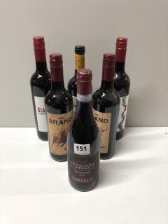 6 X BOTTLES OF WINE TO INCLUDE VALPOLICELLA RIPASSO SUPERIORE SELLA WINE 750ML 14.5% VOL 18+ ID MAY BE REQUIRED UPON COLLECTION E.G. A VALID PASSPORT (COLLECTION ONLY)