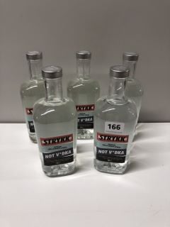 5 X BOTTLES OF STRYKK DISTILLED NON-ALCOHOLIC SPIRITS NOT VODKA 70CL 0.5% VOL 18+ ID MAY BE REQUIRED UPON COLLECTION E.G. A VALID PASSPORT (COLLECTION ONLY)