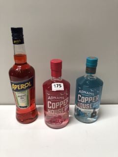 2 X BOTTLES OF GIN TO INCLUDE ADNAMS SOUTHWOLD COPPER HOUSE PINK GIN 70CL 40% VOL 18+ ID MAY BE REQUIRED UPON COLLECTION E.G. A VALID PASSPORT (COLLECTION ONLY)