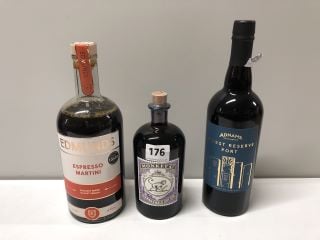 3 X BOTTLES OF GIN AND ESPRESSO MARTINI TO INCLUDE ADNAMS SOUTHWOLD FINEST RESERVE PORT 75CL 20% VOL 18+ ID MAY BE REQUIRED UPON COLLECTION E.G. A VALID PASSPORT (COLLECTION ONLY)