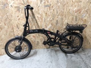 E+ ELECTRO ASSISTED CYCLINH BIKE ELECTRIC BIKE (BLACK) NO CHARGER - MPSS3341751 (VAT ONLY PAYABLE ON BUYERS PREMIUM)