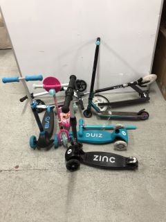 QTY OF KIDS SCOOTERS INC ZINC