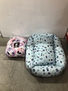 2 X ITEMS INC KIDS LEOPARD FLEECE CUDDLE CUSHION