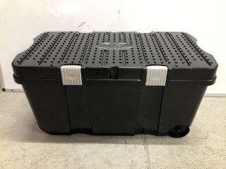 LARGE BLACK STORAGE BASKET