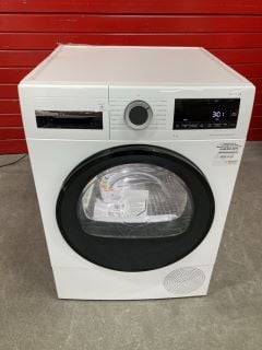 BOSCH SERIES 6 9KG HEAT PUMP TUMBLE DRYER - WHITE MODEL: WQG24509GB RRP: £779 (POWERS ON)