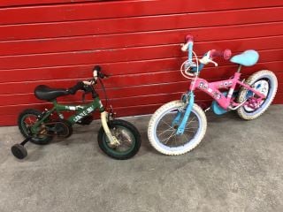 2 X KIDS BIKES (VAT ONLY PAYABLE ON BUYERS PREMIUM)