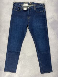 PAUL SMITH MEN'S TAPERED FIT JEAN. SIZE: 36, MADE FROM: 99% COTTON 1% ELASTANE - WOVEN BLUE DENIM 14.5OZ. RRP: £115