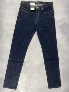 PAUL SMITH MEN'S TAPERED FIT JEAN. SIZE: 31, MADE FROM: 99% COTTON 1% ELASTANE - WOVEN BLUE DENIM 14.5OZ. RRP: £115