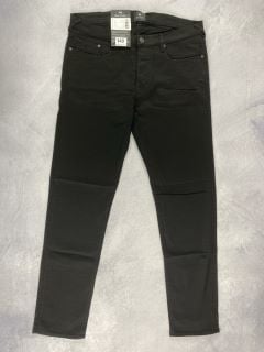 PAUL SMITH MEN'S TAPERED FIT JEAN. SIZE: 32, MADE FROM: 92 COTTON 5 POLYESTER 3 ELASTANE   WOVEN 10.5OZ BLACK DENIM. RRP: £125