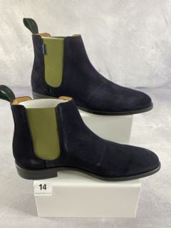 PAUL SMITH MEN'S SHOE CEDRIC NAVY. SIZE: 10, MADE FROM: 100% COW LEATHER UPPER/RUBBER SOLE. RRP: £250