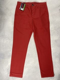 PAUL SMITH MEN'S MID FIT CLEAN CHINO. SIZE: 31, MADE FROM: 100% COTTON - WOVEN PFD/GMT DYE  135GM. RRP: £150