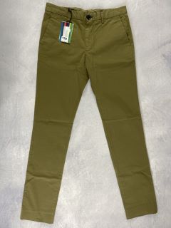 PAUL SMITH MEN'S SLIM FIT CHINO. SIZE: 32, MADE FROM: 98% PIMA COTTON 2% ELASTANE - WOVEN PFD/GMT DYE  220GM. RRP: £150