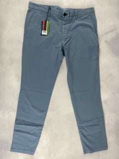 PAUL SMITH MEN'S SLIM FIT CHINO. SIZE: 36, MADE FROM: 98% PIMA COTTON 2% ELASTANE - WOVEN PFD/GMT DYE  220GM. RRP: £150