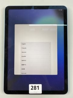 APPLE IPAD AIR 64GB TABLET WITH WIFI IN BLUE: MODEL NO A2588 (WITH BOX NO CHARGE CABLE)  [JPTN42032]