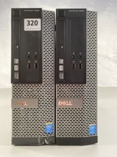 2 X DESKTOPS TO INCLUDE DELL PC OPTIPLEX 3020. [JPTN41807, JPTN41812]