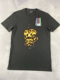 PAUL SMITH MEN'S SLIM FIT TSHIRT SKULL. SIZE: S, MADE FROM: 100 COTTON. RRP: £60