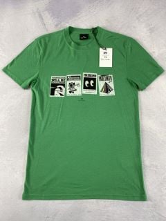 PAUL SMITH MEN'S SLIM FIT SS TSHIRT FUTURISMO. SIZE: S, MADE FROM: 100 ORGANIC COTTON. RRP: £65