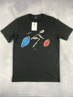 PAUL SMITH MEN'S REG FIT SS TSHIRT CYCLIST. SIZE: S, MADE FROM: 100% ORGANIC COTTON. RRP: £60