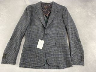 PAUL SMITH GENT'S TAILORED FIT JACKET. SIZE: 38/48, MADE FROM: 85 WOOL 10 POLYESTER 5 NYLON    WOVEN